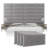 Velvet Wall Paneling in Platinum Gray