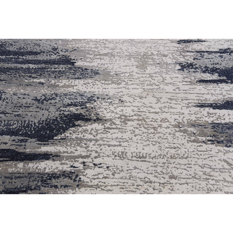 Hand Knotted Area Rug, Rectangle 9' x 12'