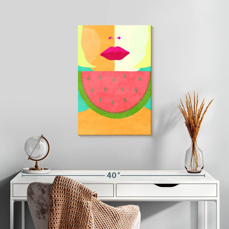 Leisha Watermelon Sugar Disco, 24" H x 16" W