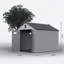 Remise de rangement en plastique pour jardin