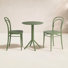 Farrah 23.6" W Round Plastic 3-Piece Patio Bistro Set with Stackable Chairs