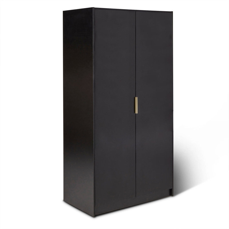 Glenhaven Tall Cabinet / Wardrobe - White, Black
