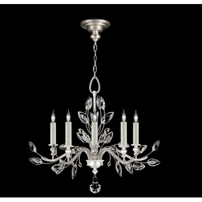 Lustre rond en cristal 32 po Laurel