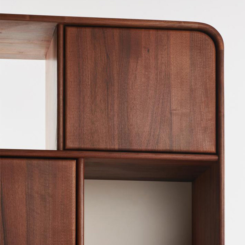 Bibliothèque de style nordique, (4 tablettes) H 62,9 po x l 35,43 po x P 17,32 po
