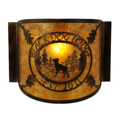 Rustic Lodge 1 - Light Flush Mounted Sconce