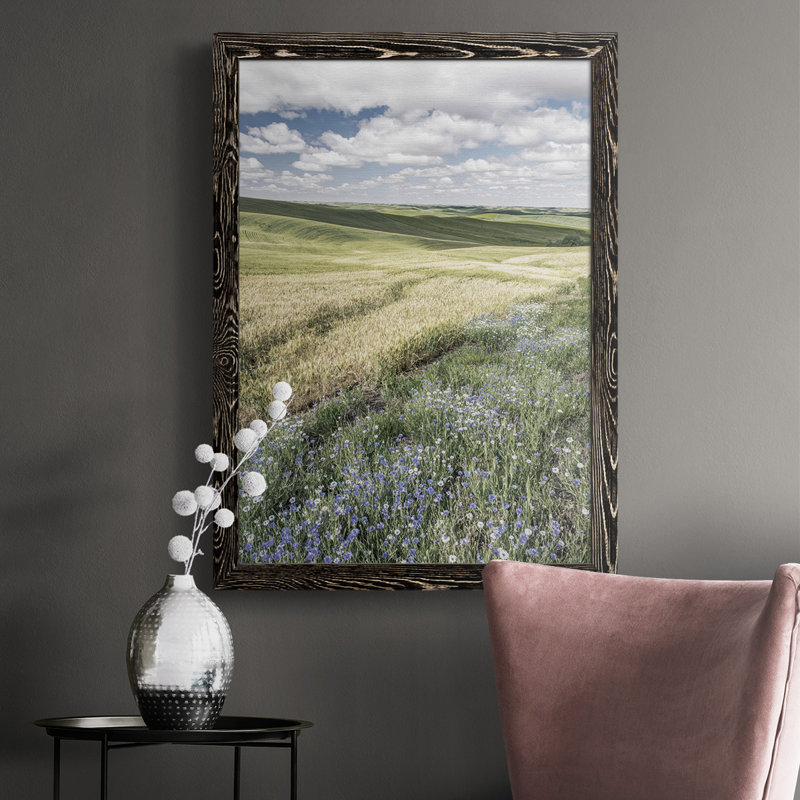 Wildflower Farm - Reproduction de photo sur toile, H 37,5 po x l 27,5 po x P 1 po, Noir