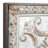 Metal Scroll Gray Wall Decor with Embossed Details