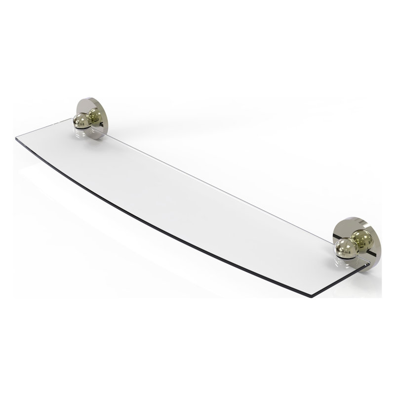 Gober Bracket Shelf, Polished Nickel, 24"