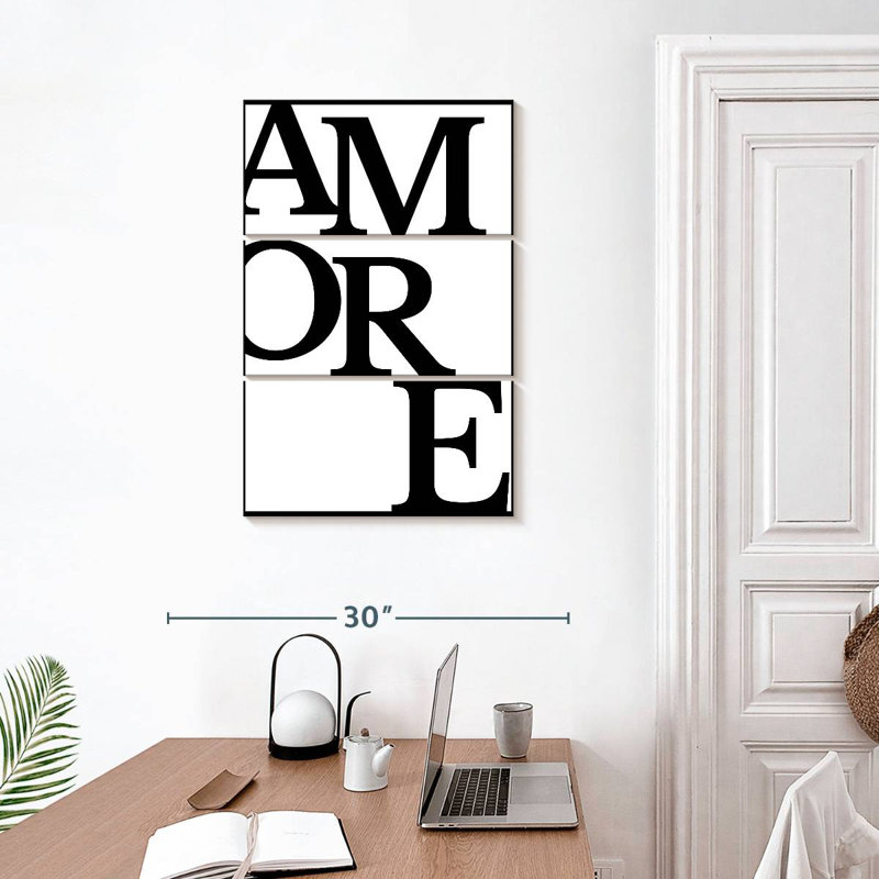 Tergel Amore, typographie, H 32 po x l 20 po