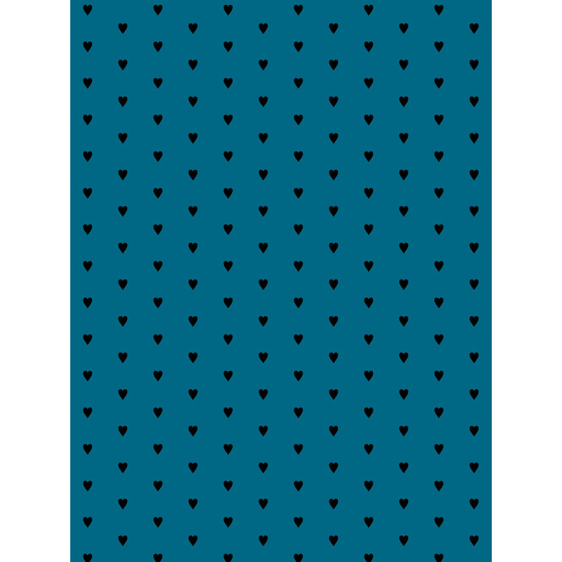 Heart and Soul, Small, Small, Black on Blue