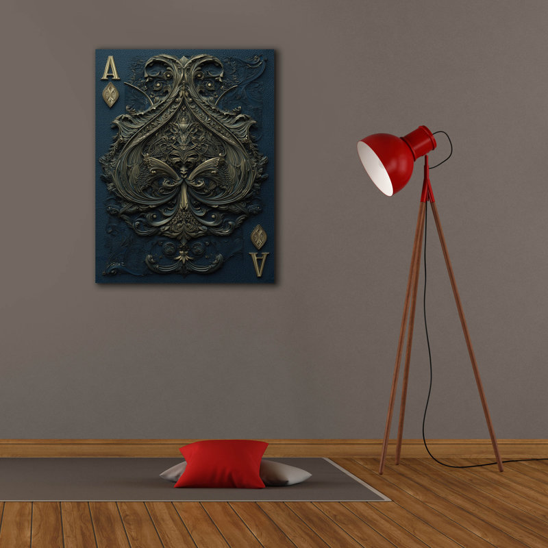  «Royal Ace Of Spade» par Ann Klee, art mural sur toile, 26 po x 34 po