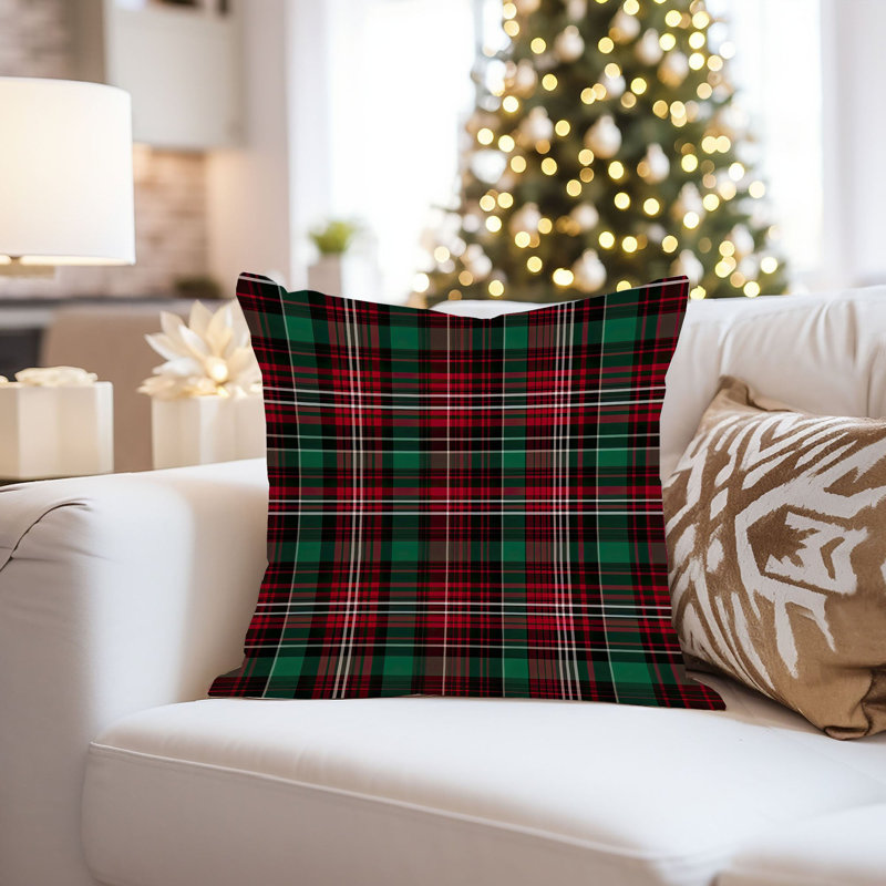 Plaid Pattern IX Modern, 16" H x 16" W