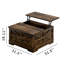 Dahlquist Farmhouse Square Storage Coffee Table with Hinged Lift Top-181593133