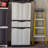 Storage Cabinet with 2 Adjustable Shelves and Center Drawer-53436889