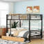 Black Full Size Bunk Bed With Storage Drawers - & Practical Metal 2 Drawers, And Versatile