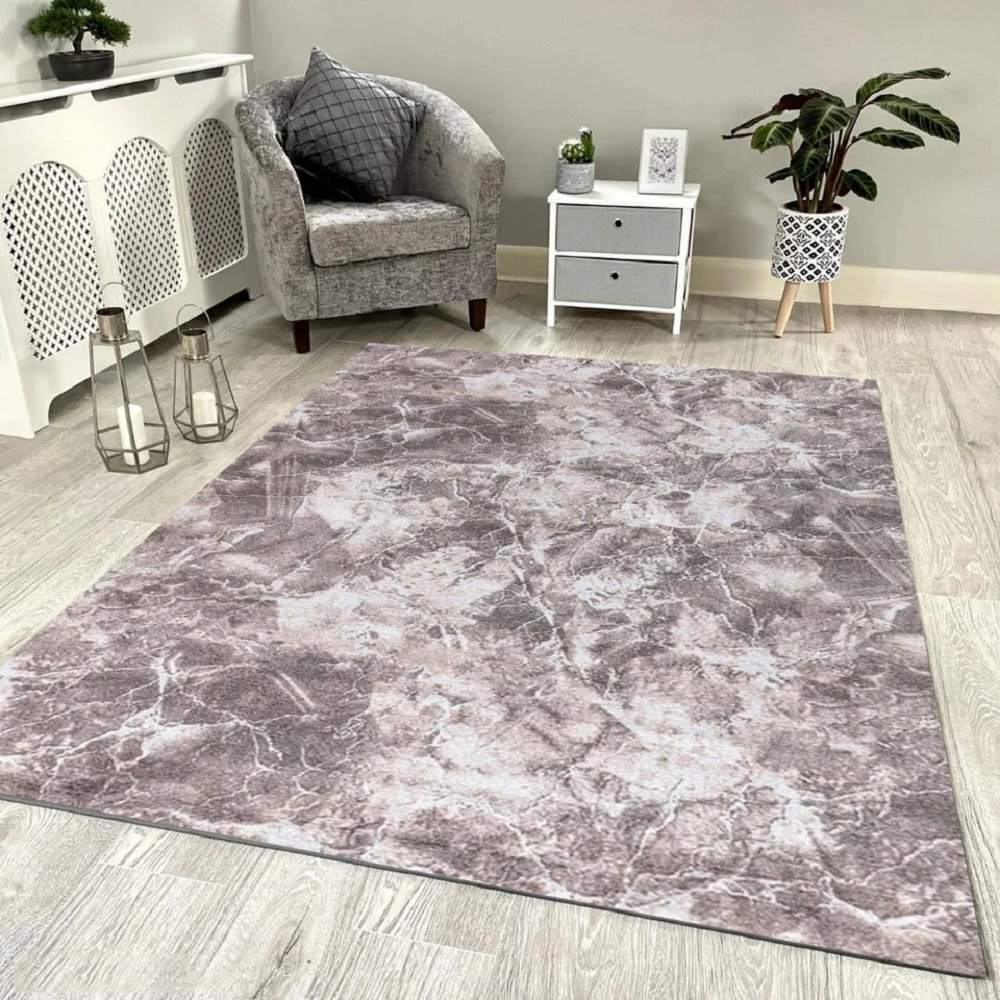 Marble Area Rug 160X230 Beige