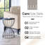 Table de bout moderne en sablier Elle Decor Cami, table d'appoint en métal avec plateau en métal, pour table basse ou salon, table de chevet décorative ronde pour la chambre-32799296