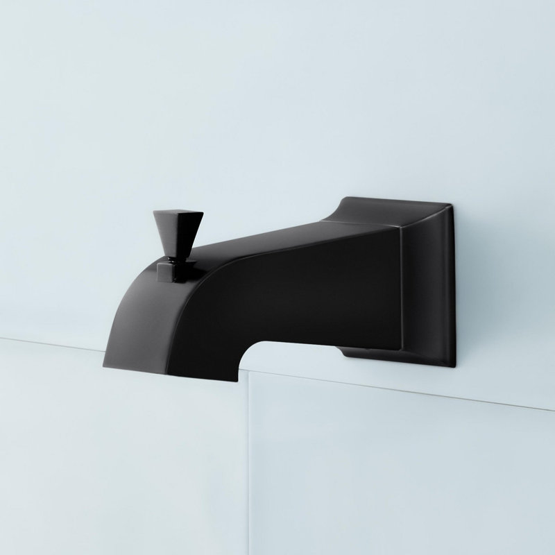 Vilamonte Pressure Balance Tub and Shower Set, Matte Black