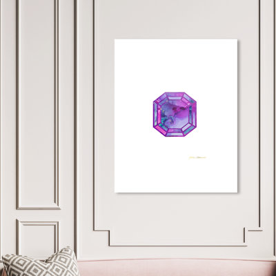 Emerald Purple by Glitter Enthusiast  Painting on Canvas