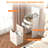 Dressing Table And Stool, 3-In-1 Multifunctional Dressing Table Set, Featuring Three-Color Lighting Modes, Hd Mirror, Two Sliding Drawers And A Hidden Storage Stool-615626304