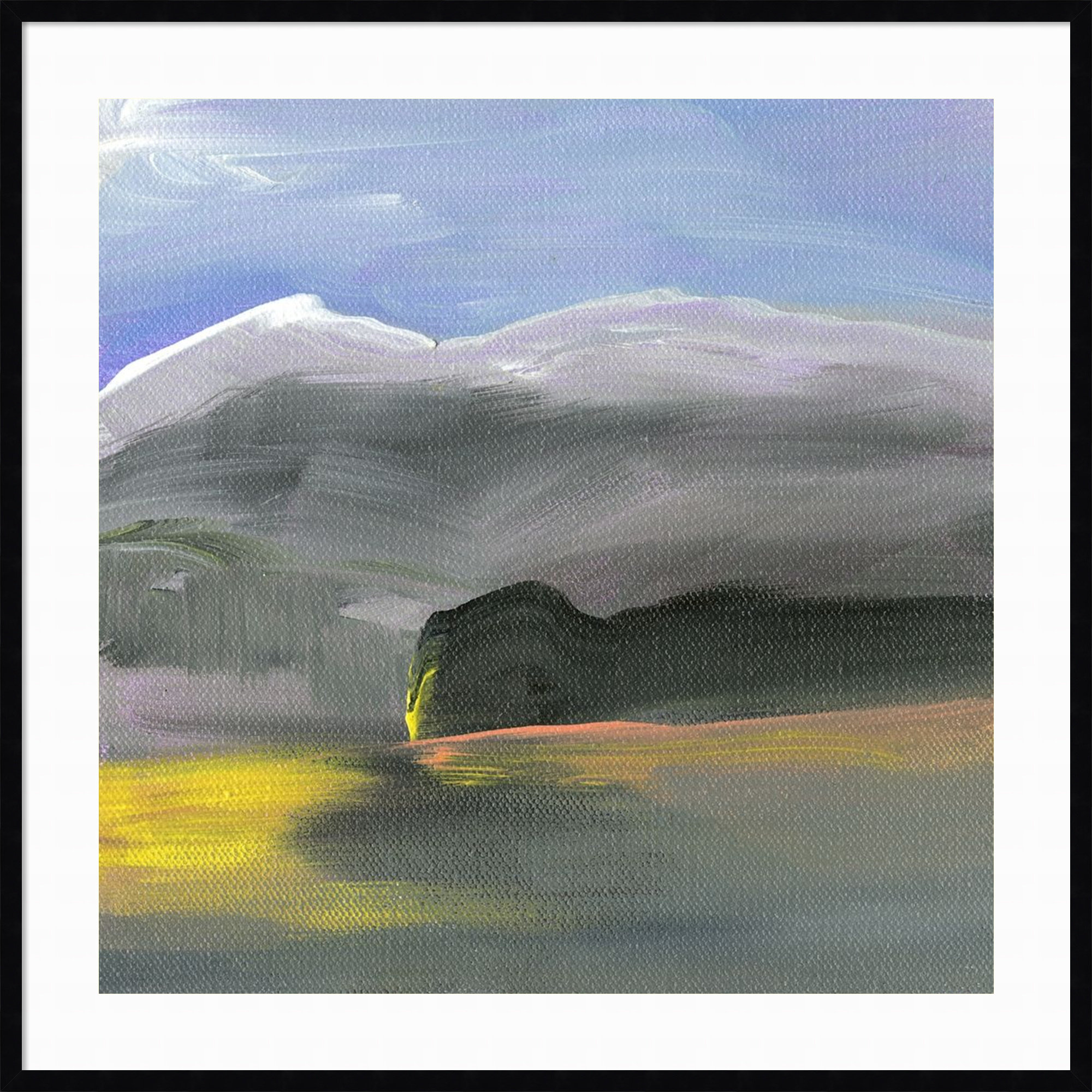 Before A Shift by Karen Suderman Wood Framed Wall Art Print, 41" H x 41" W, Black