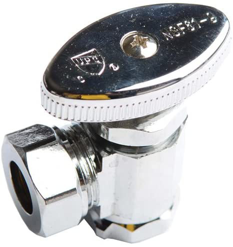 Avalon Angle Stop 1/2ÂFIP X 1/2ÂIPS Or 7/16Â Slip Joint Chrome