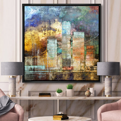 Cityscape of Skyscrapers in Modern City II - reproduction d'art sur toile