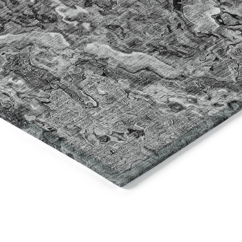 Malchow Washable Abstract Indoor / Outdoor Rug, Rectangle 9' x 12'