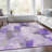 Machine Washable Indoor/Outdoor Xhevrie Lavender Rug-1952994223