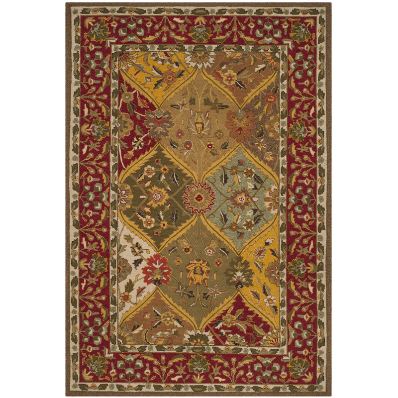 Karol Hand Hooked Performance Oriental Rug, Rectangle 2' x 3'