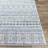 Hongming Machine Woven Denim/Navy/White Indoor/Outdoor Area Rug-1556442741
