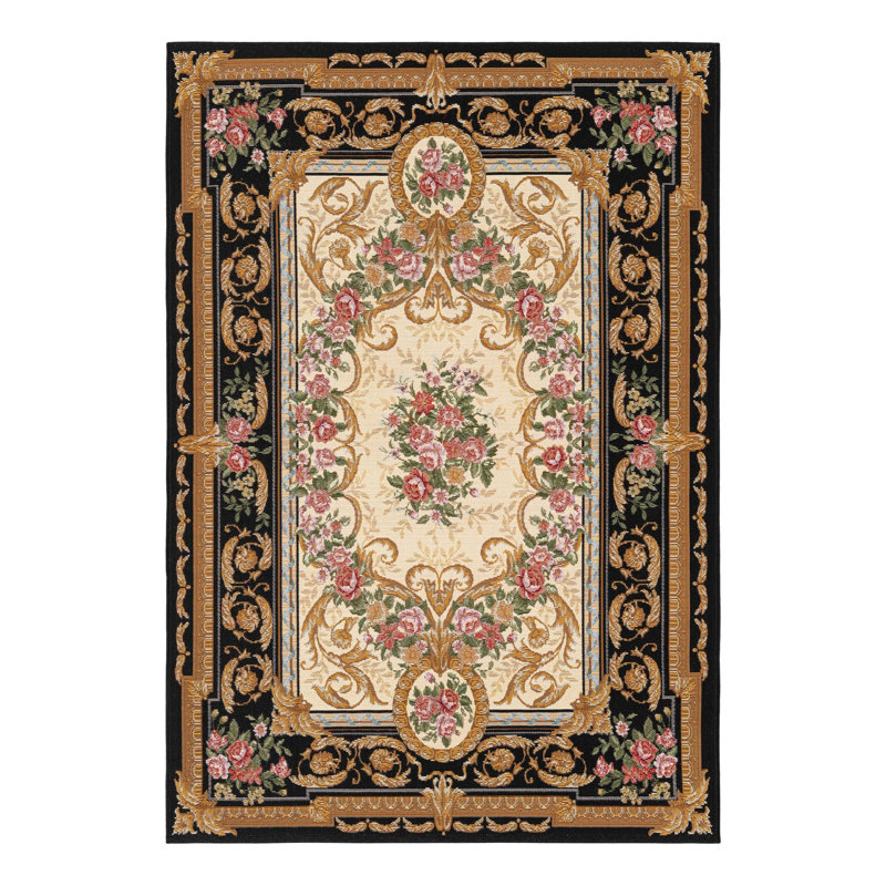 Tapis d'extérieur traditionnel, Rectangle 4 pi 1 po x 6 pi 1 po