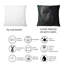Coussin décoratif abstrait gris tourbillonnant gris abstrait I-673885809