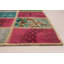 Tapis unique en laine noué à la main vert / rose / gris des années 2010 de 5 pi 1 po x 7 pi Tsonis