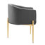 Fauteuil d'appoint performance en velours capitonné Savour-1523517714