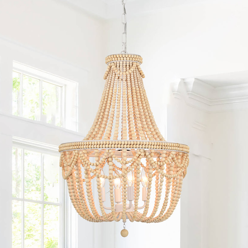 4 - Light Dimmable Tiered Chandelier