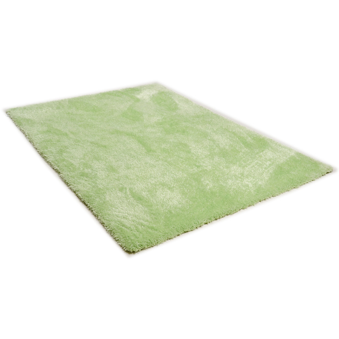 Soft Hand Tufted Green Rug