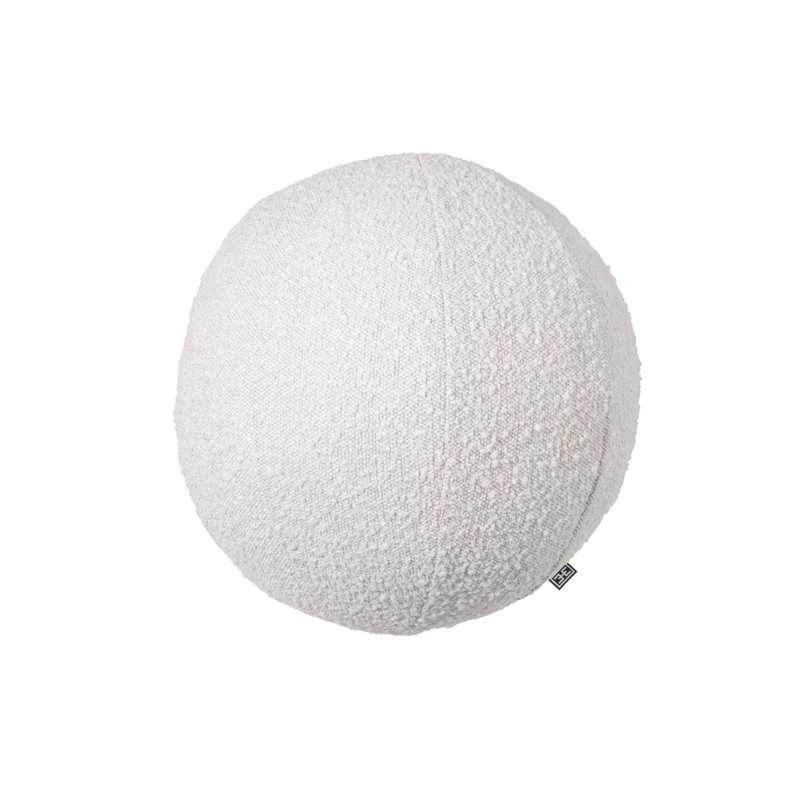 Palla Circular Pillow Cover & Insert, 14.57" x 14.57", Cream