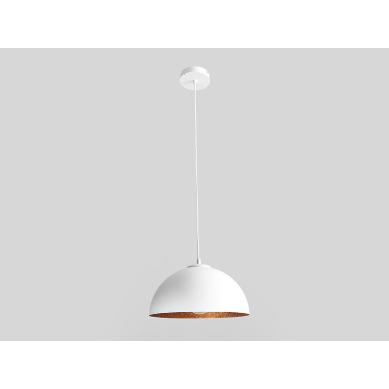 Willow 1 - Light Dome Pendant, White, 100cm H x 50cm W x 50cm D