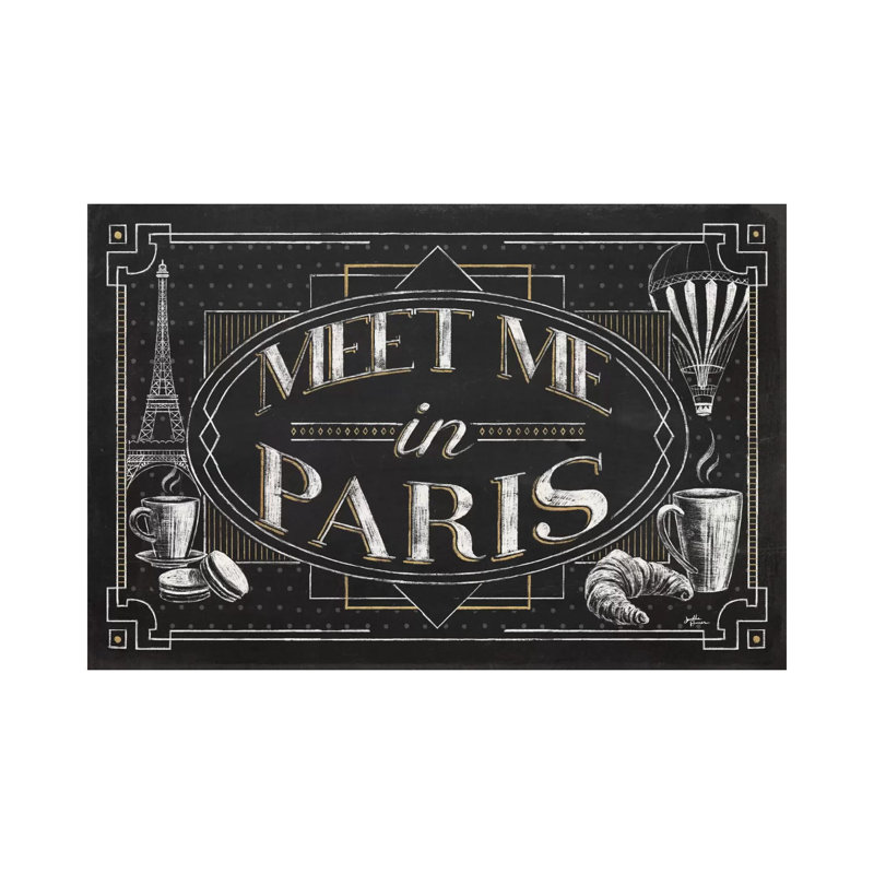 Vive Paris IV by Janelle Penner - Wrapped Canvas Print, 20.32cm H x 30.48cm W x 1.905cm D