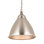 Luminaire suspendu 1 lumière de 15 po de large Katelyn - acier brossé