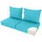 25.6 x 25.6 In Patio Furniture Cushions set of 2, Fade Resistant Outdoor Seat Cushions witj 4 pairs of Ties, Deep Seat Cushion for Seat Patio Chairs, Rattan Furniture, Wicker Seating, outdoor Adirondack Chair, Navy Bluelake Blue-123052608-123052623