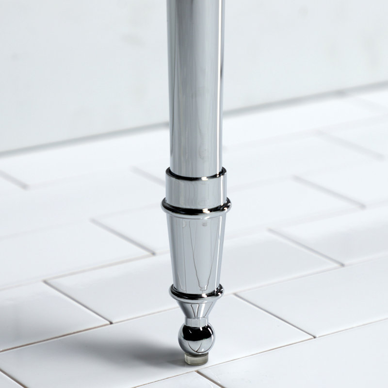 Kingston Brass Edwardian Brass Console Sink Legs, Polished Chrome