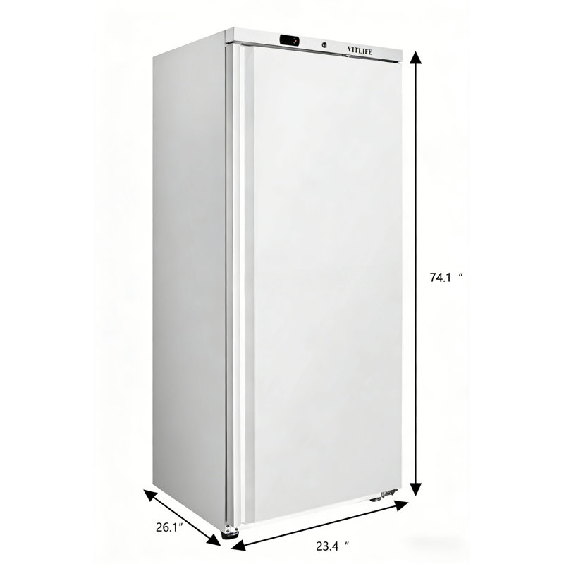 VITLIFE Commercial Reach-in Refrigerator, 10.4CF, 33°F to 41°F, 10.4