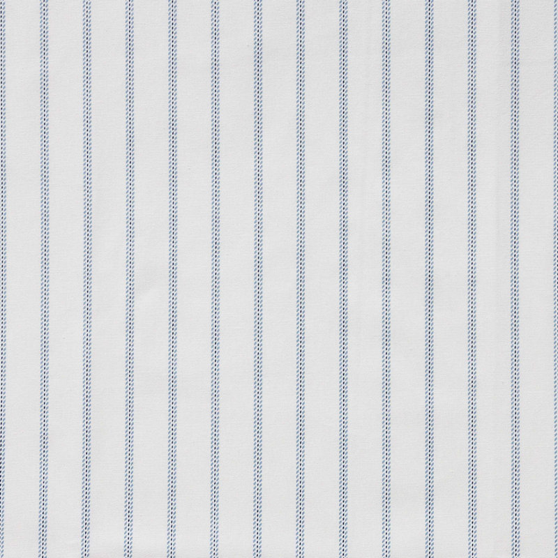 Shasta Lake Cotton Percale Standard Sheet Set, Twin Sheet Set with 1 Pillowcase, Essential Stripe