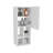 White Wall-Mounted Bathroom Cabinet With Door And 4 Open Shelves
