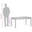 Swarthmore Metal Outdoor Dining Table , cm W cm D-120285325-120285326