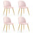 Velvet Upholstered Stacking Side Chair-748443230