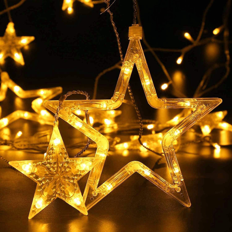 Fenêtre de Noël décorative 138 lumières de glaçon