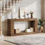 Console en bois avec rangement peu encombrant